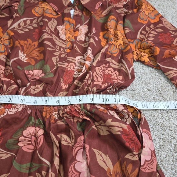Flying Tomato The Belt Floral Desert Dawn Woven Mini Dress Sz M - Picture 9 of 10